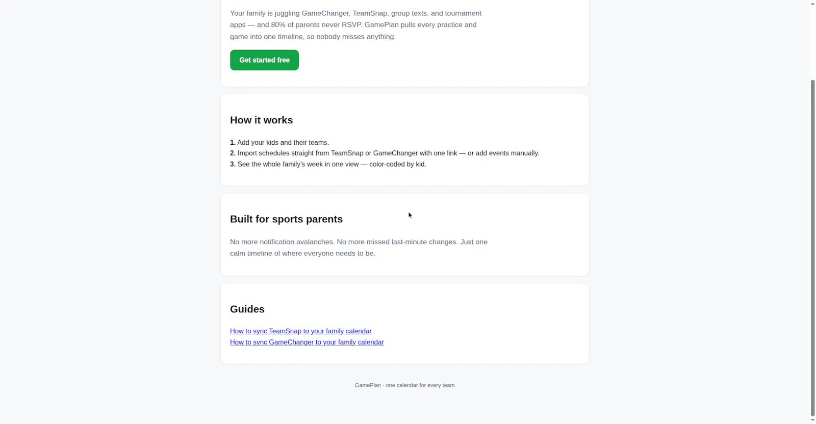 GamePlan screenshot 2