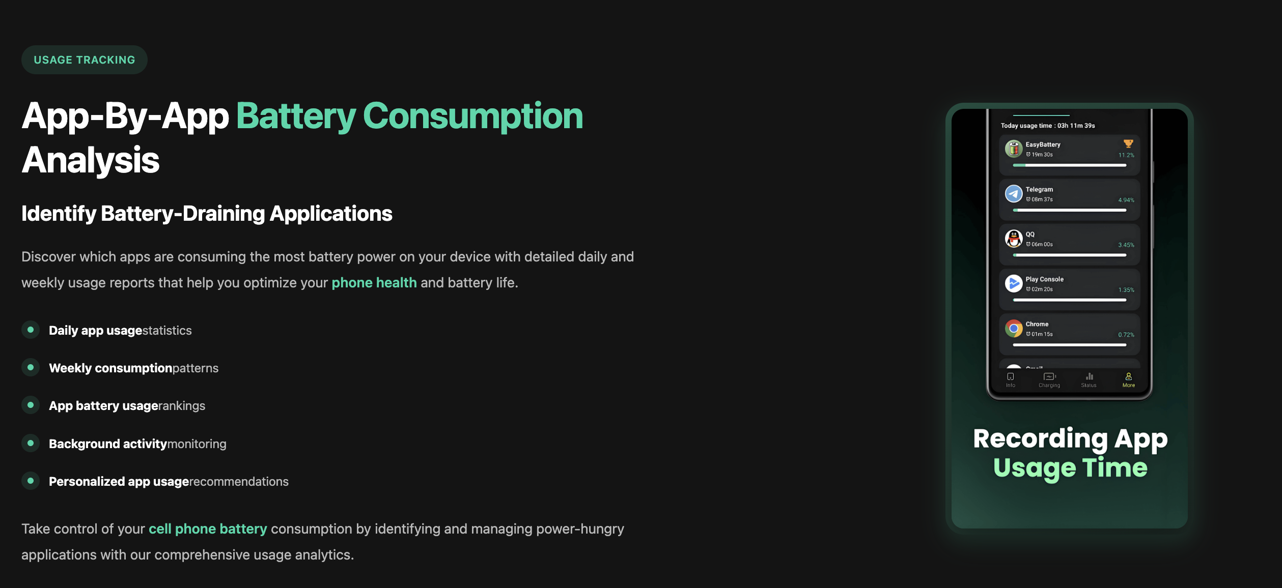 Easybattery - 앱 배터리 건강을 모니터링합니다. 미디어 5