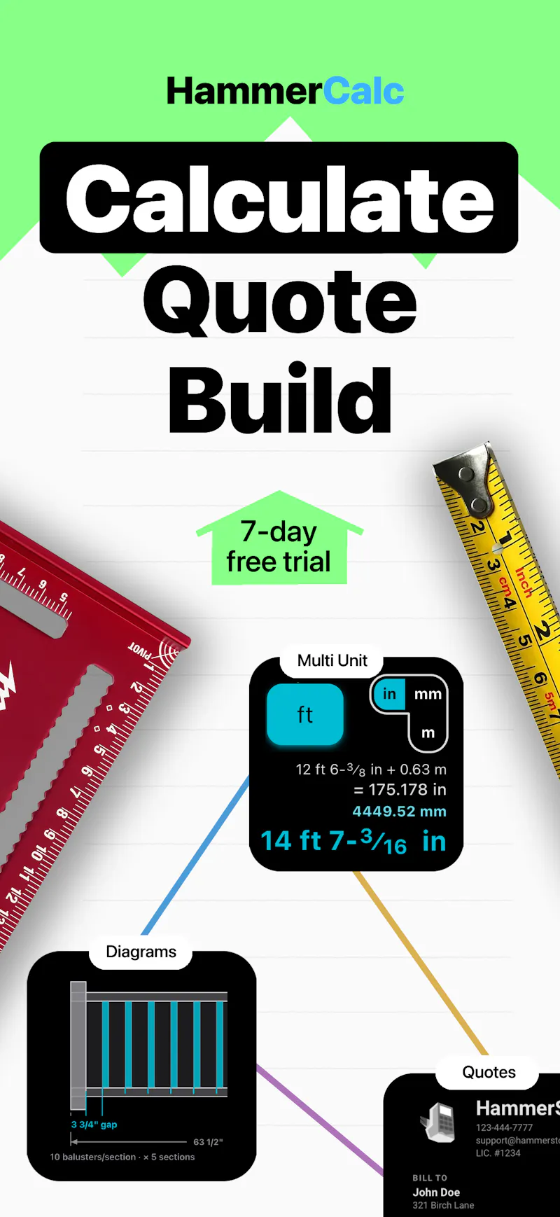 Hammer Construction Calculator screenshot 1