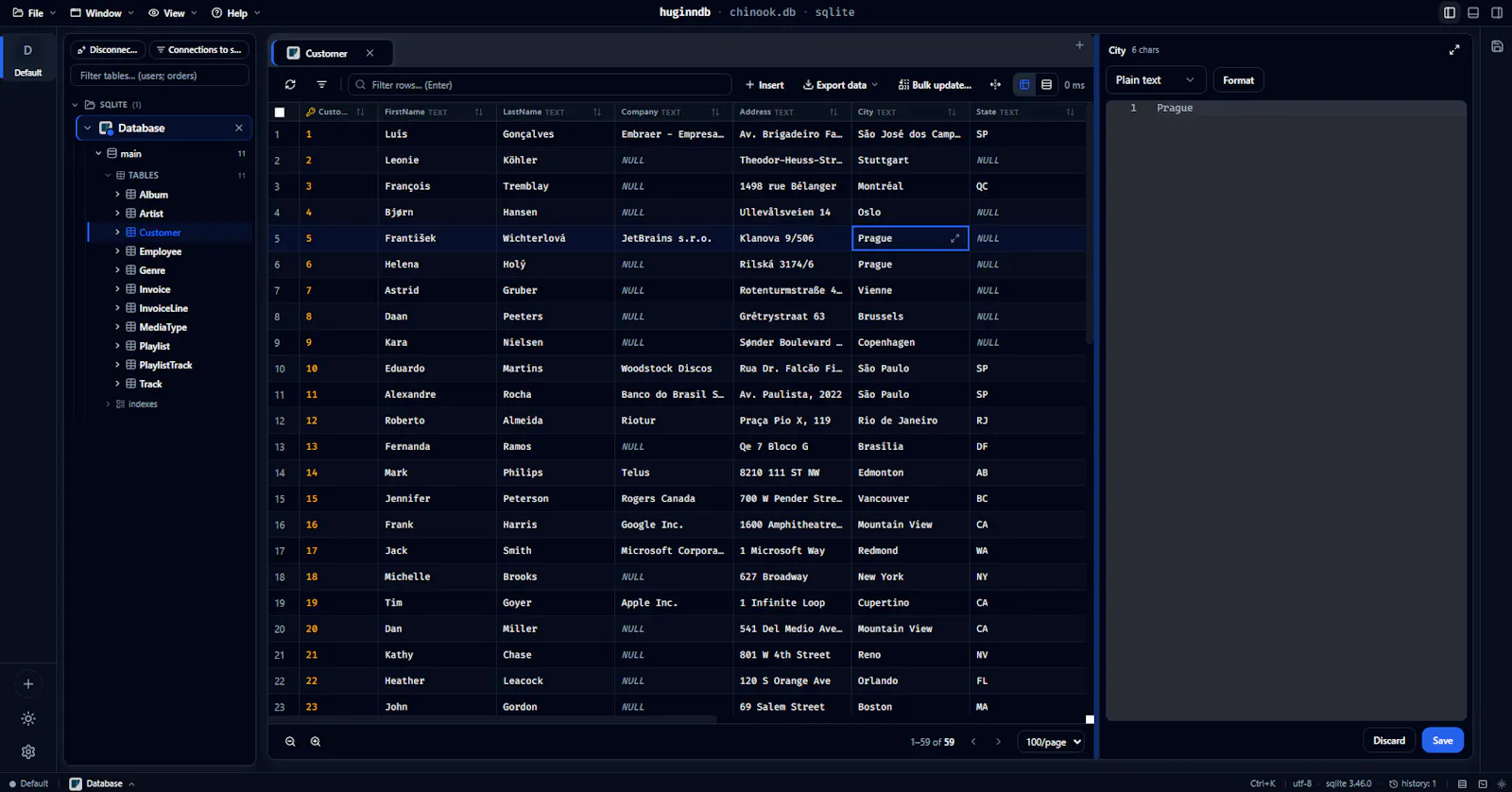 HuginnDB screenshot 5