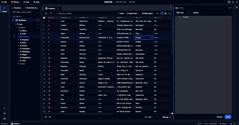 HuginnDB screenshot 5