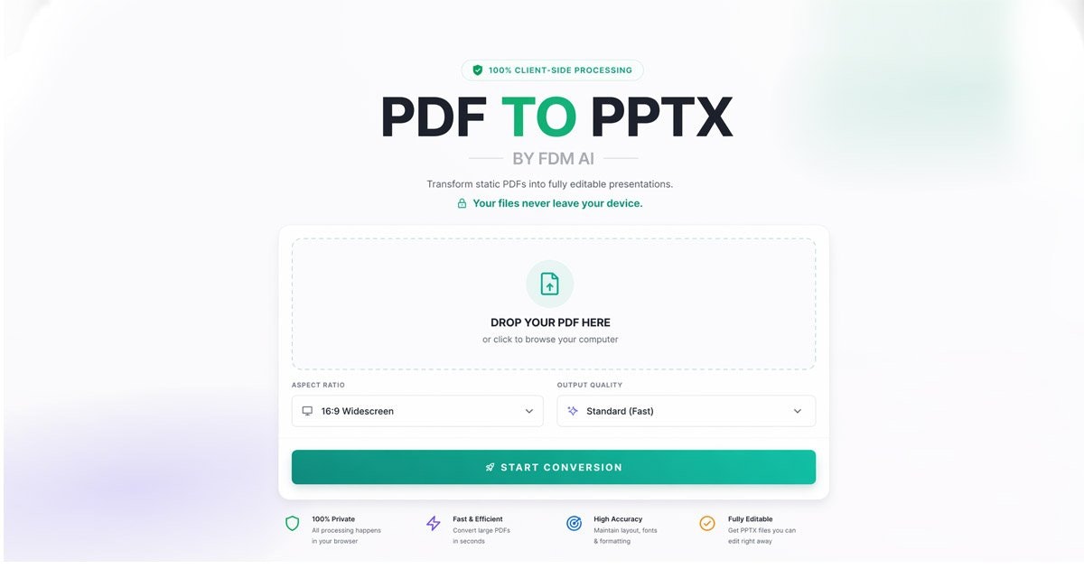 PDF TO PPTX By FDM AI gallery image