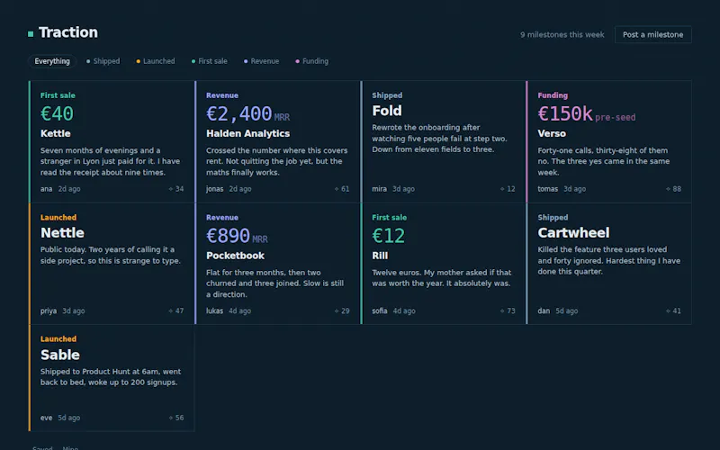 Traction screenshot 1