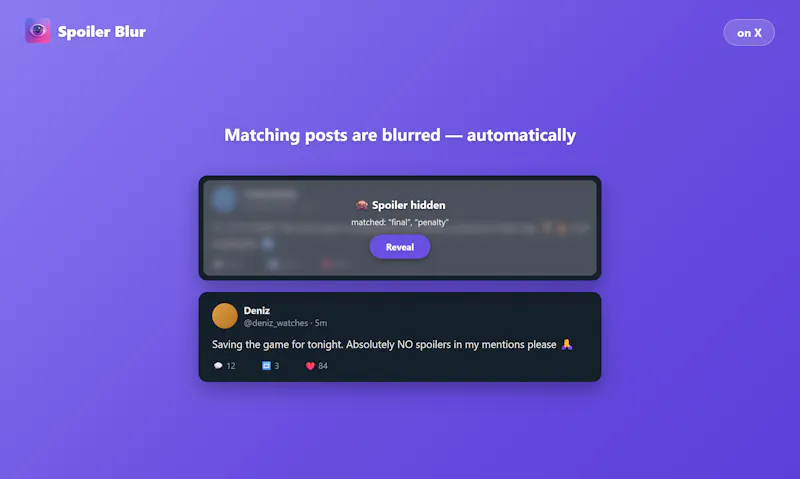 Spoiler Blur screenshot 2