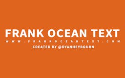 Frank Ocean Text media 2