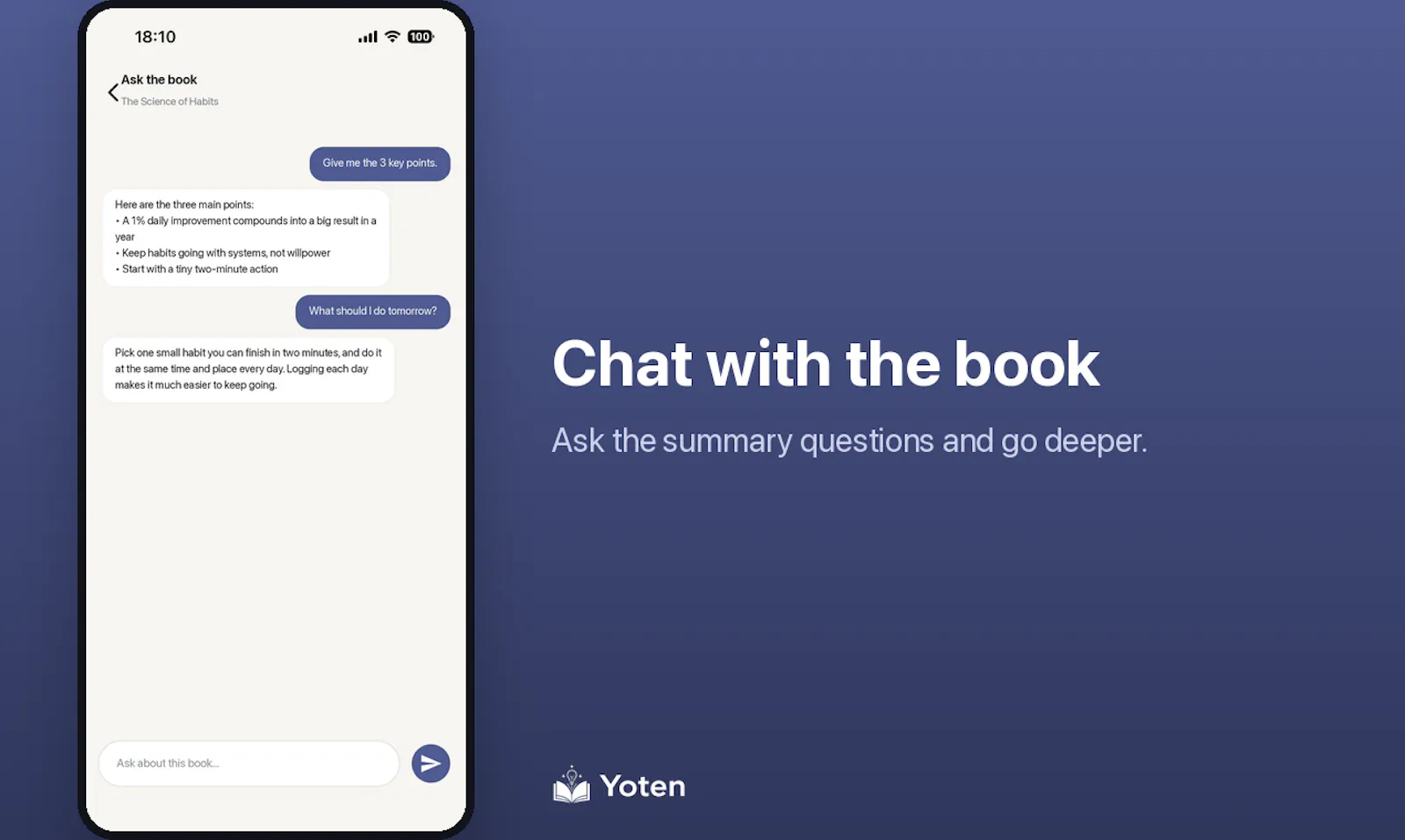 Yoten: AI Book Summaries screenshot 4