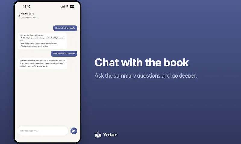 Yoten: AI Book Summaries screenshot 4