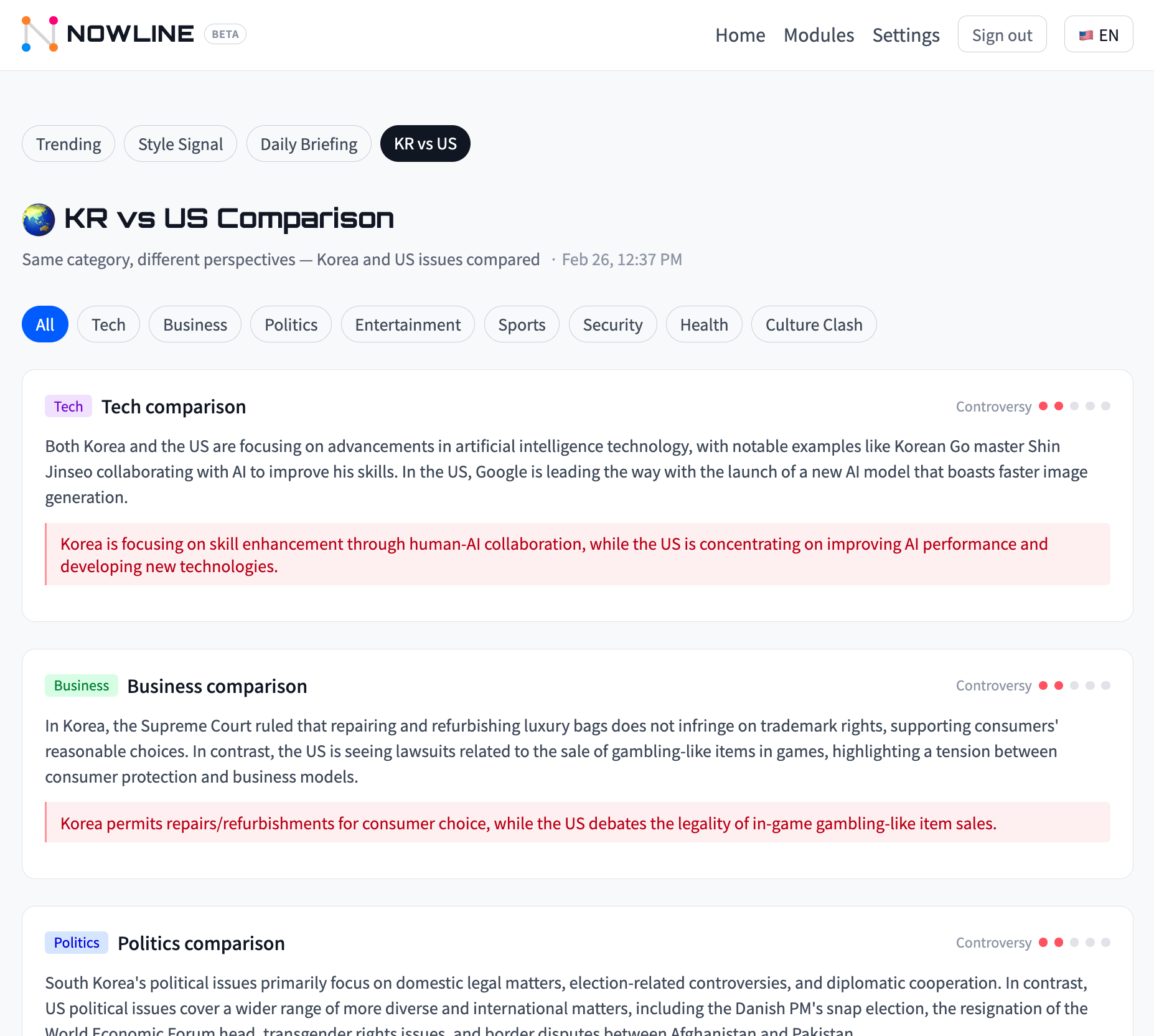 Nowline gallery image