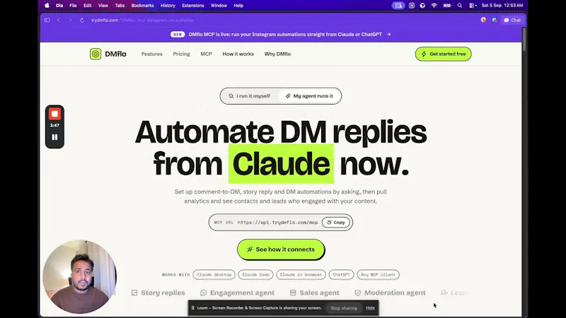 DMflo screenshot 1 (video preview)