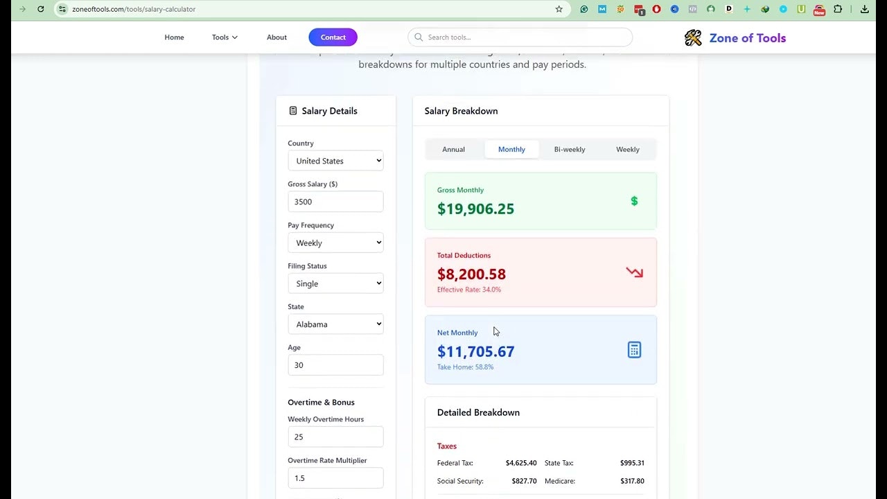 Advanced Salary Calculator gallery image