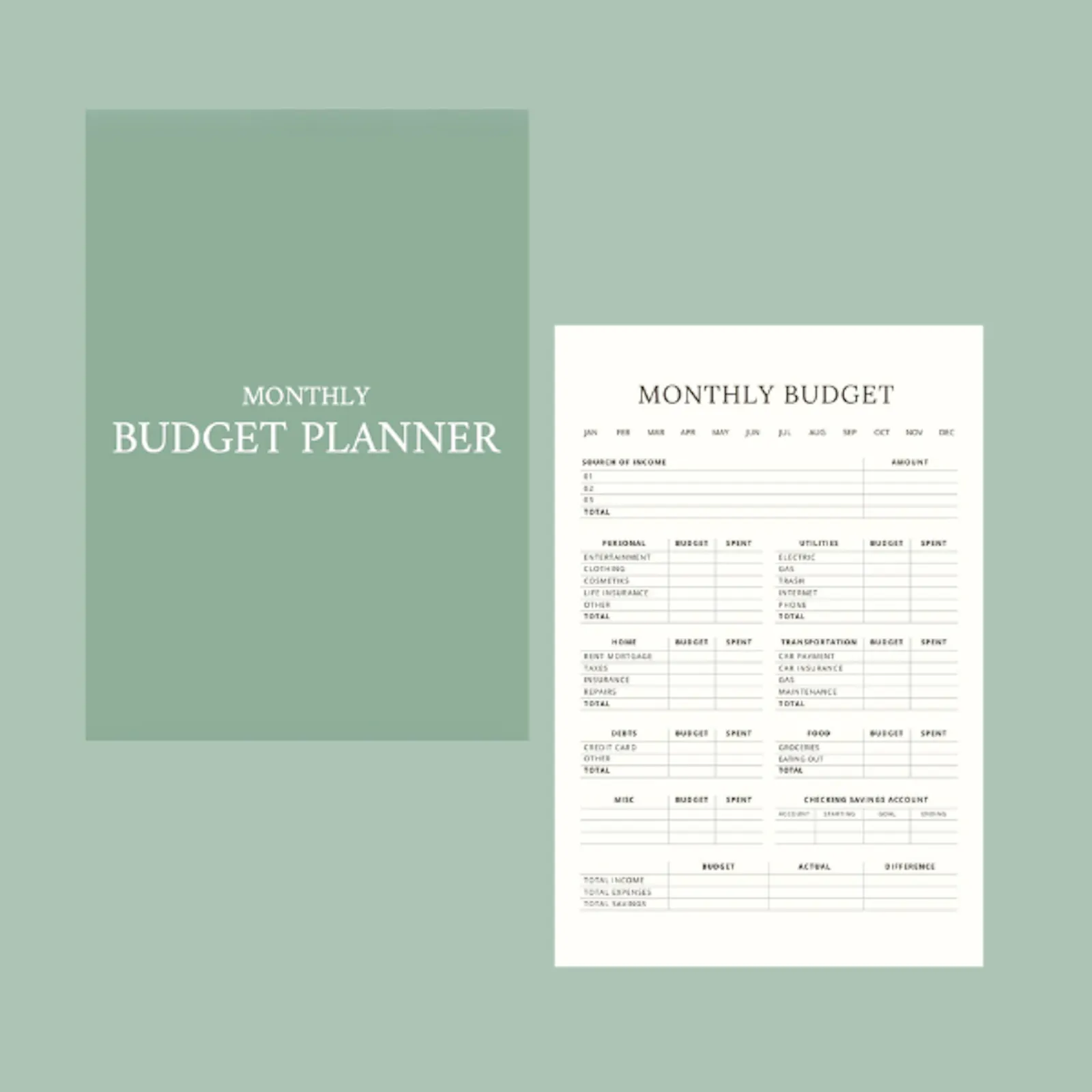 Monthly Budget Planner screenshot 1