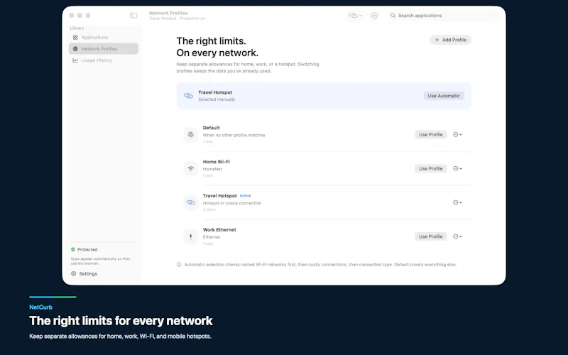 NetCurb: Mac Data monitoring screenshot 1