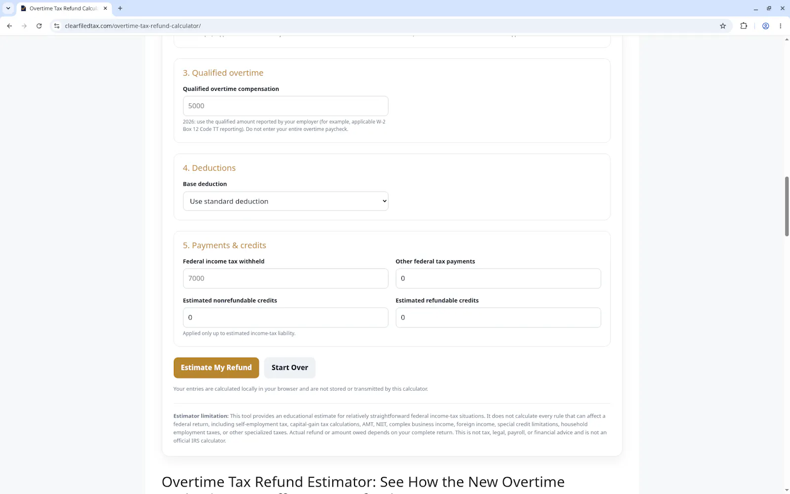 ClearFiledTax screenshot 2