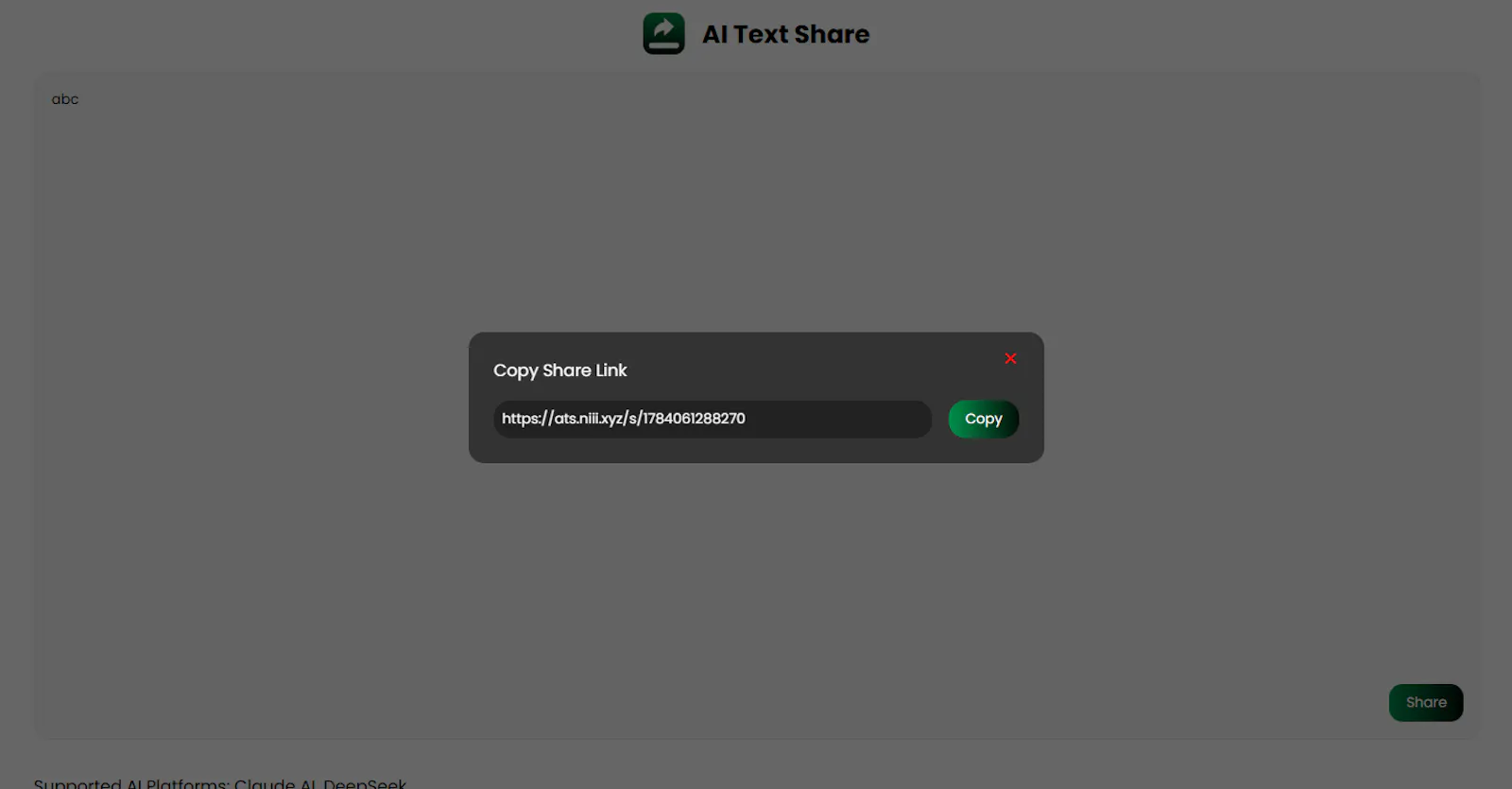 AI Text Share screenshot 3