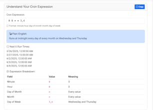 Cron Expression Generator gallery image