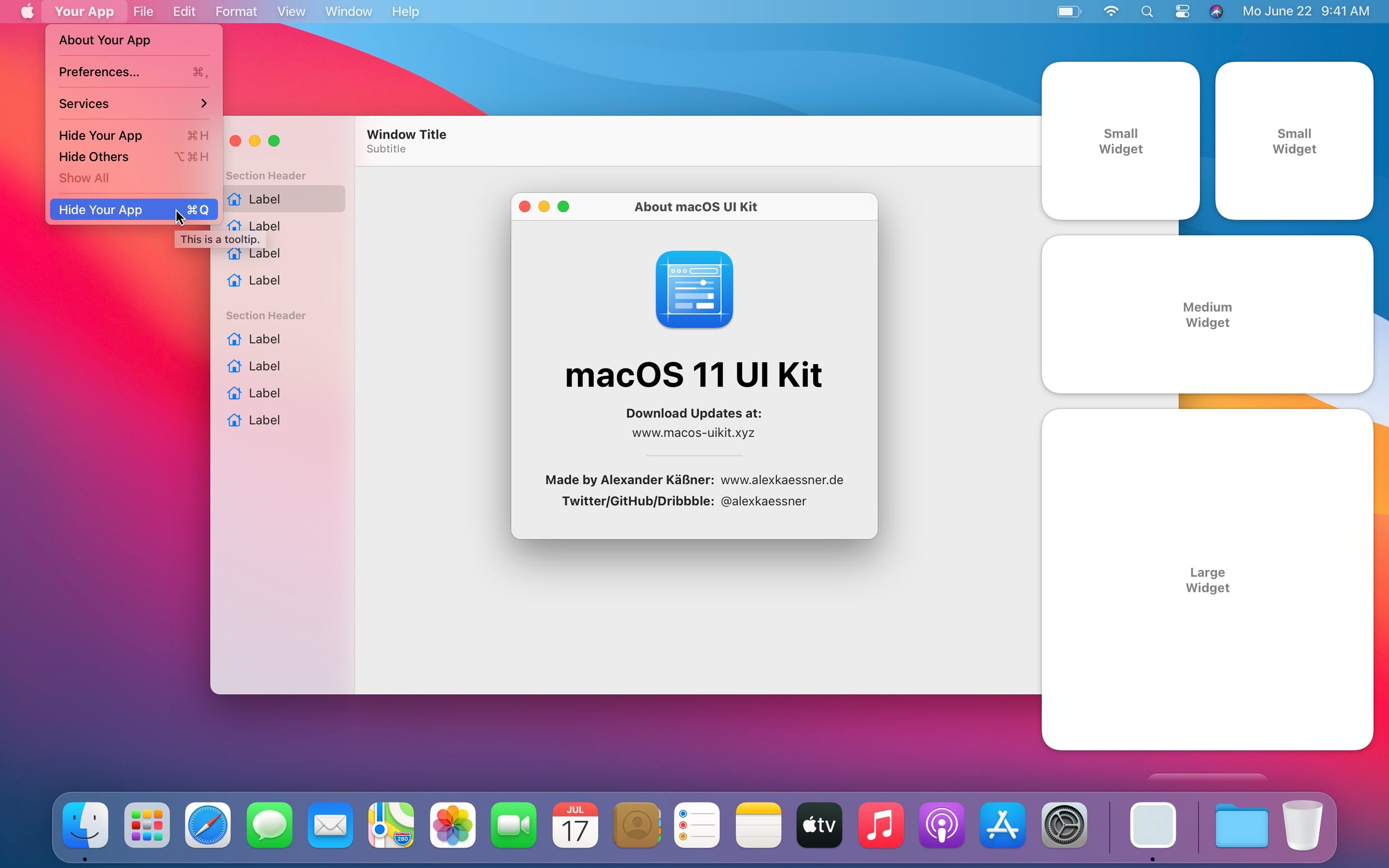 macOS UI Kit for Sketch media 2