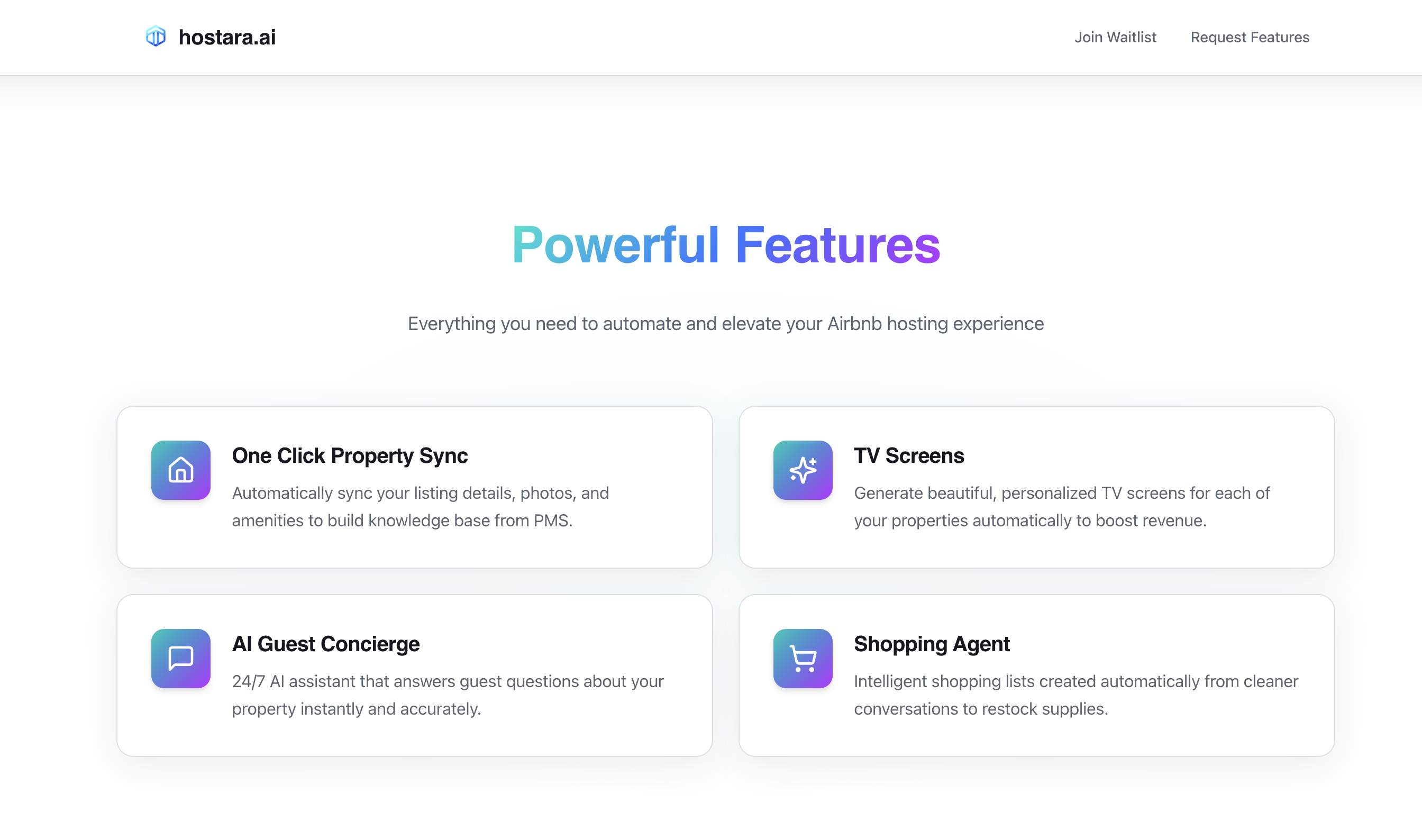 Hostara.ai - Main product screenshot demonstrating key features and user interface