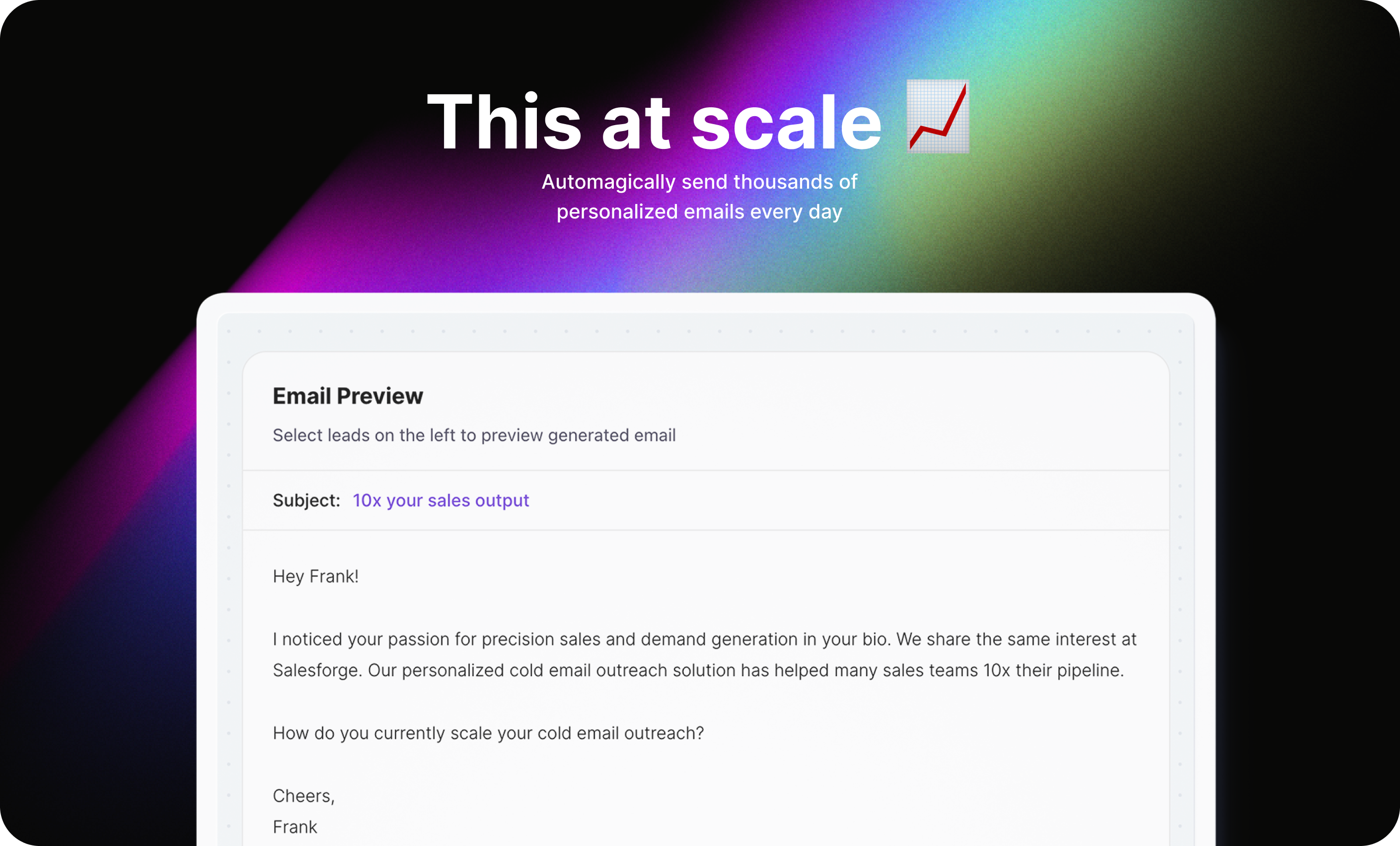Salesforge - Personalize every single email at any scale and any language media 2