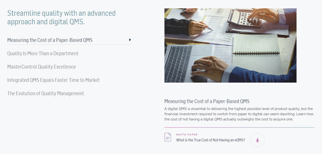 MasterControl QMS gallery image