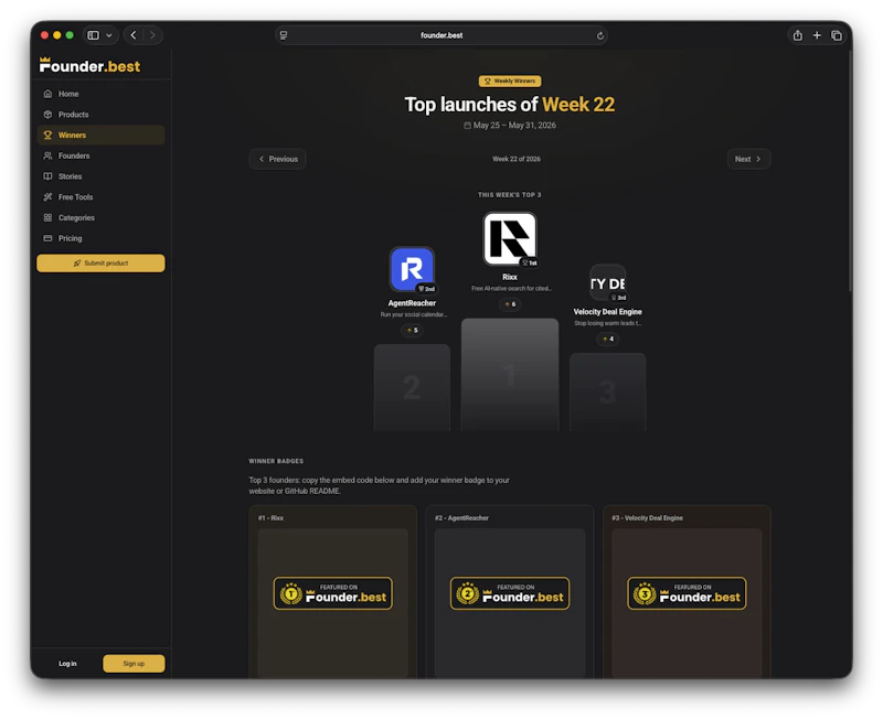 Founder.best screenshot 3