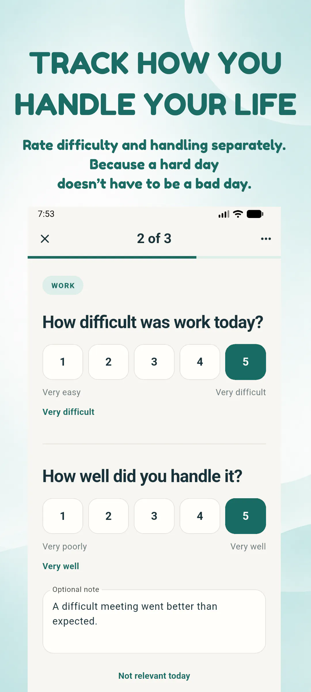 StillHandled — Resilience tracking gallery image