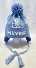 Earflap Baby Hat With Design and Pompom gallery image