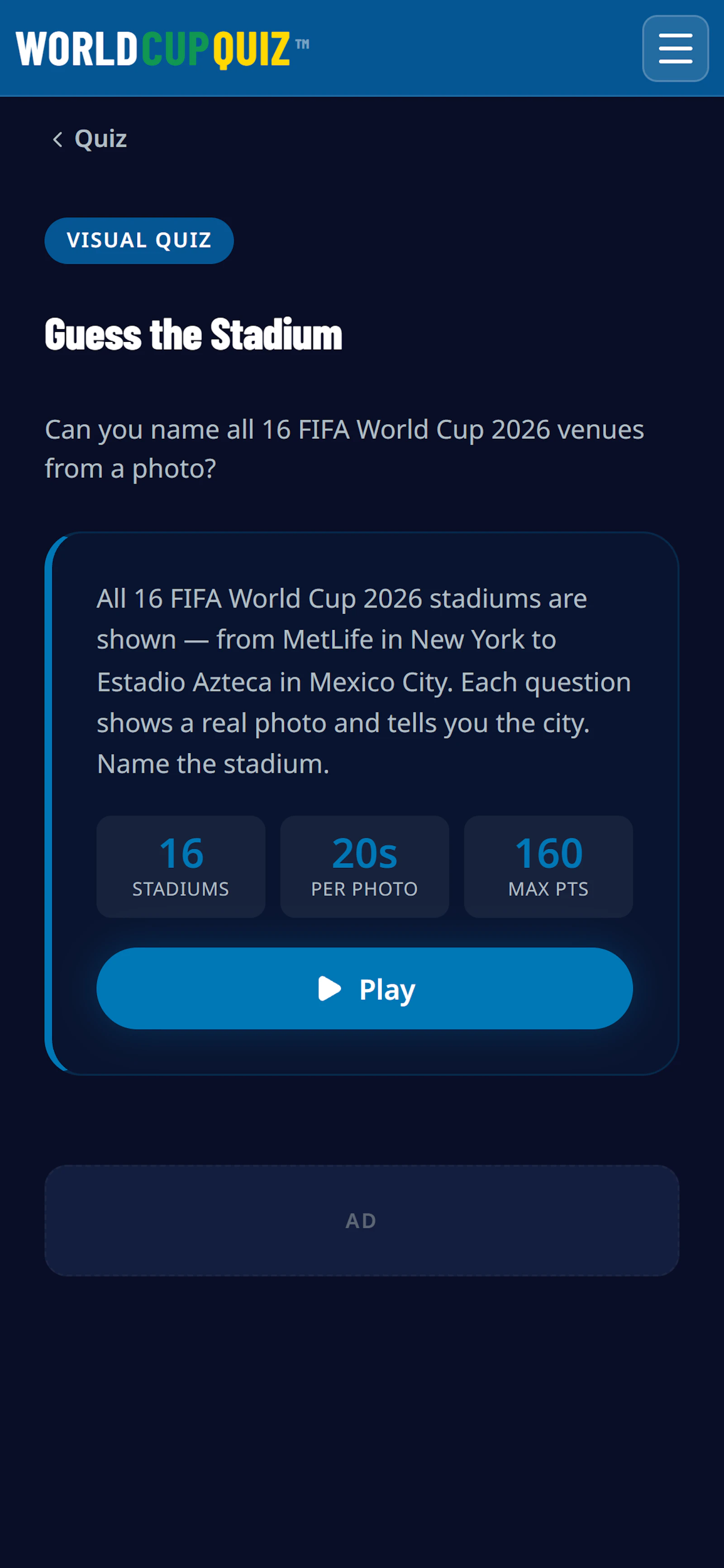 WorldCupQuiz screenshot 5
