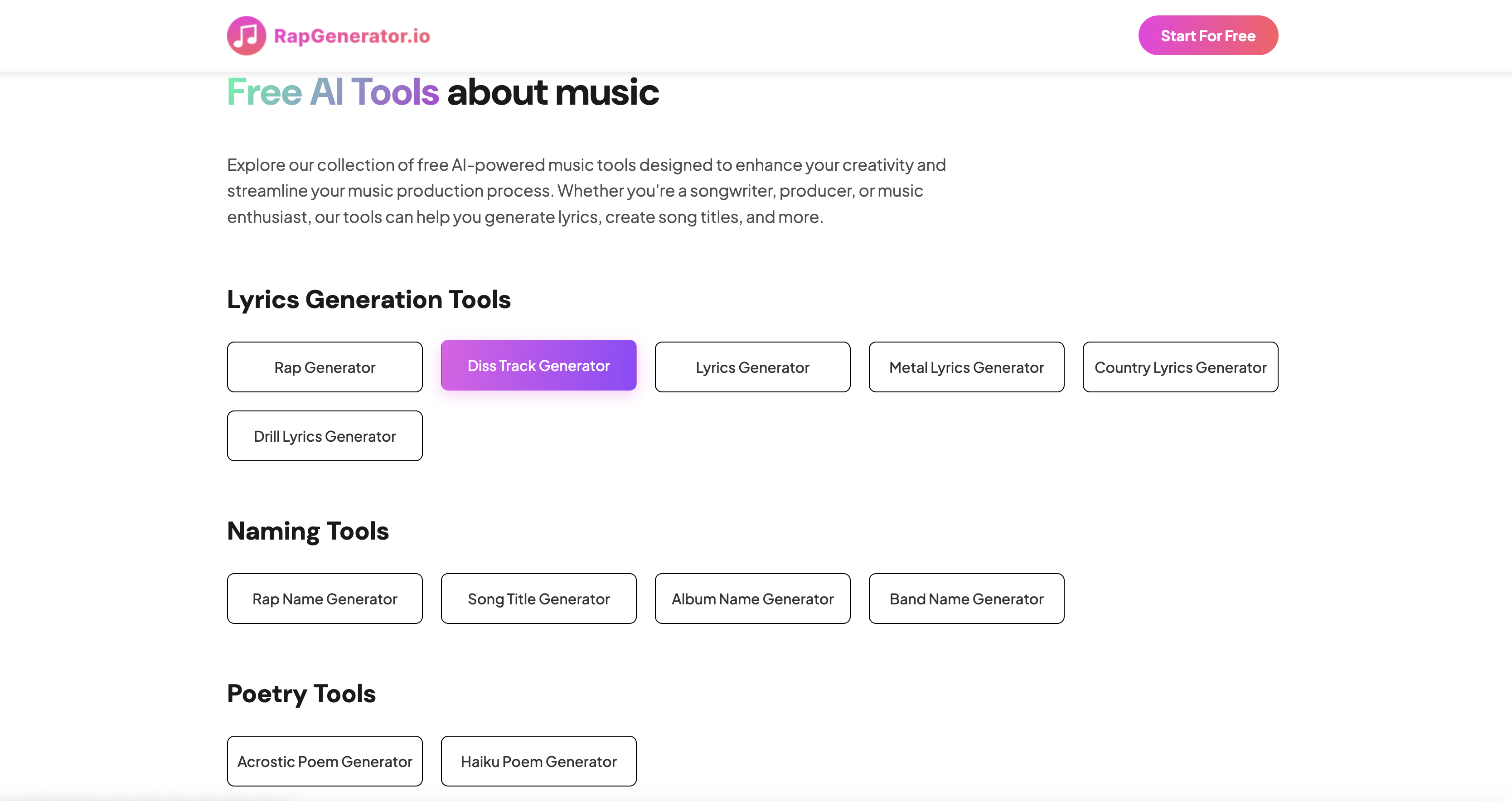 Rap Generator gallery image