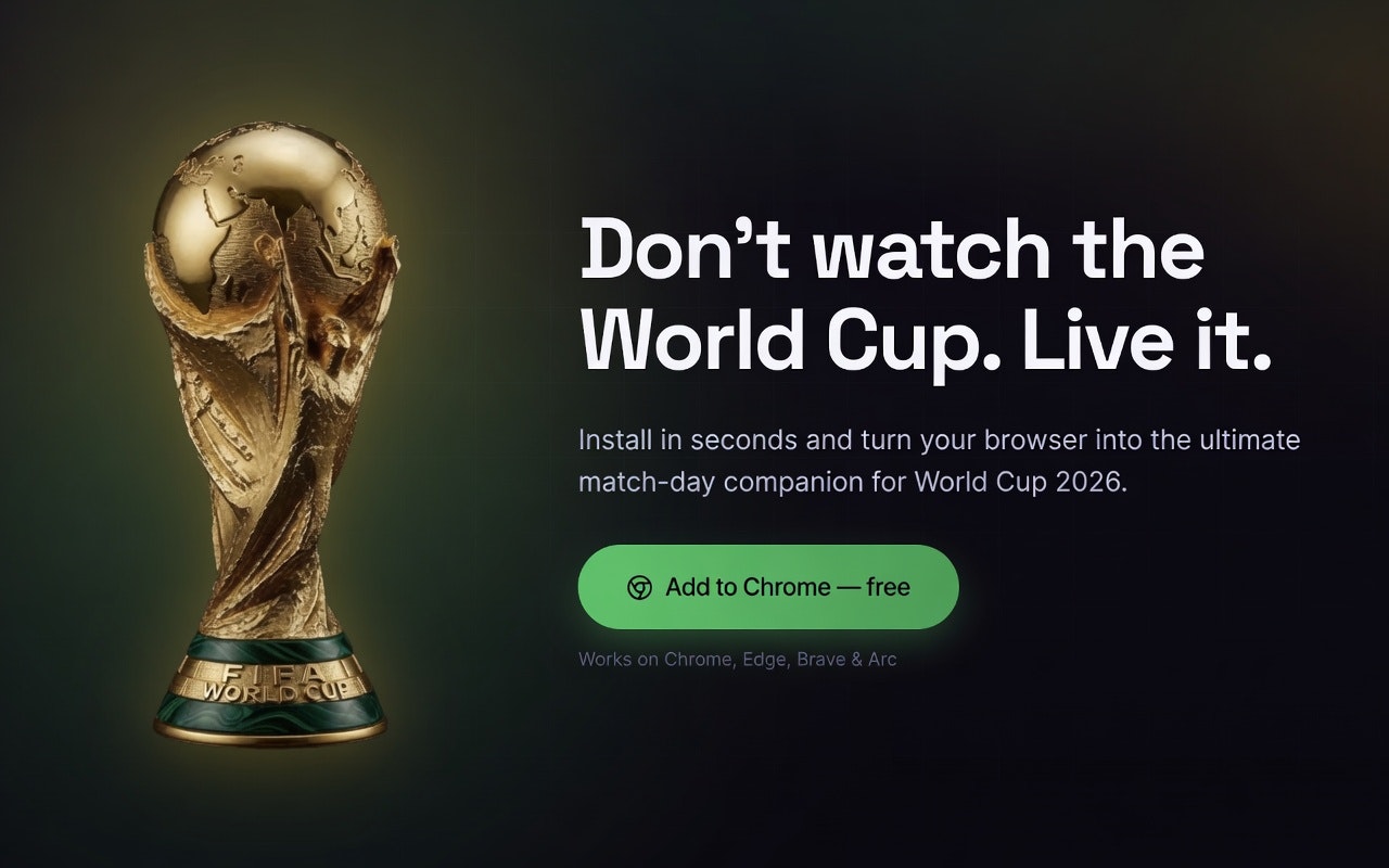 World Cup 2026 Chrome Extension gallery image