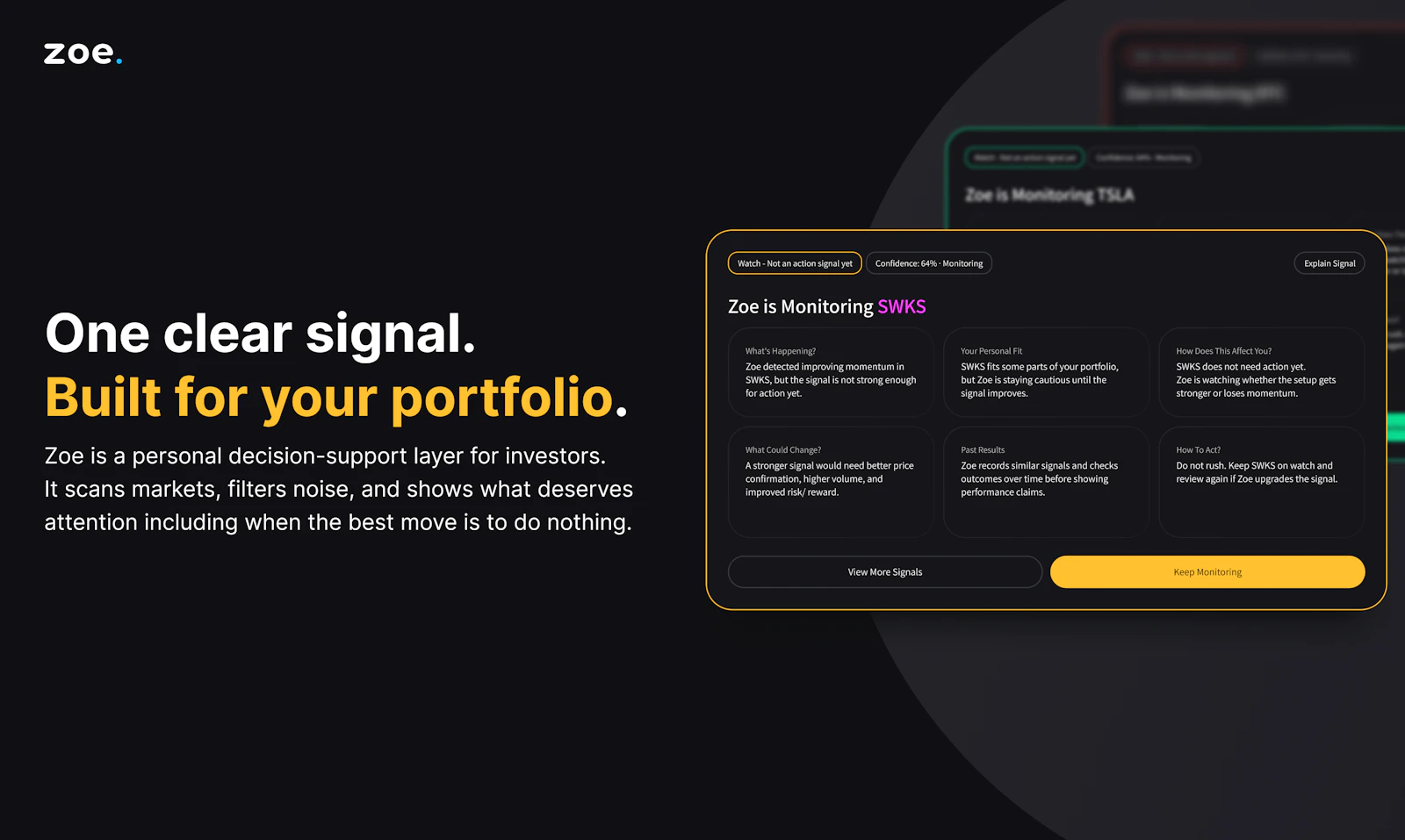 Zoe Intelligence Platform screenshot 1