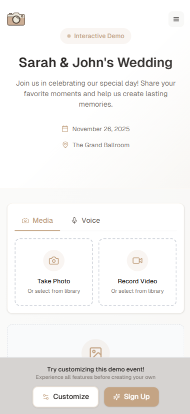 WeddingSnap.io gallery image