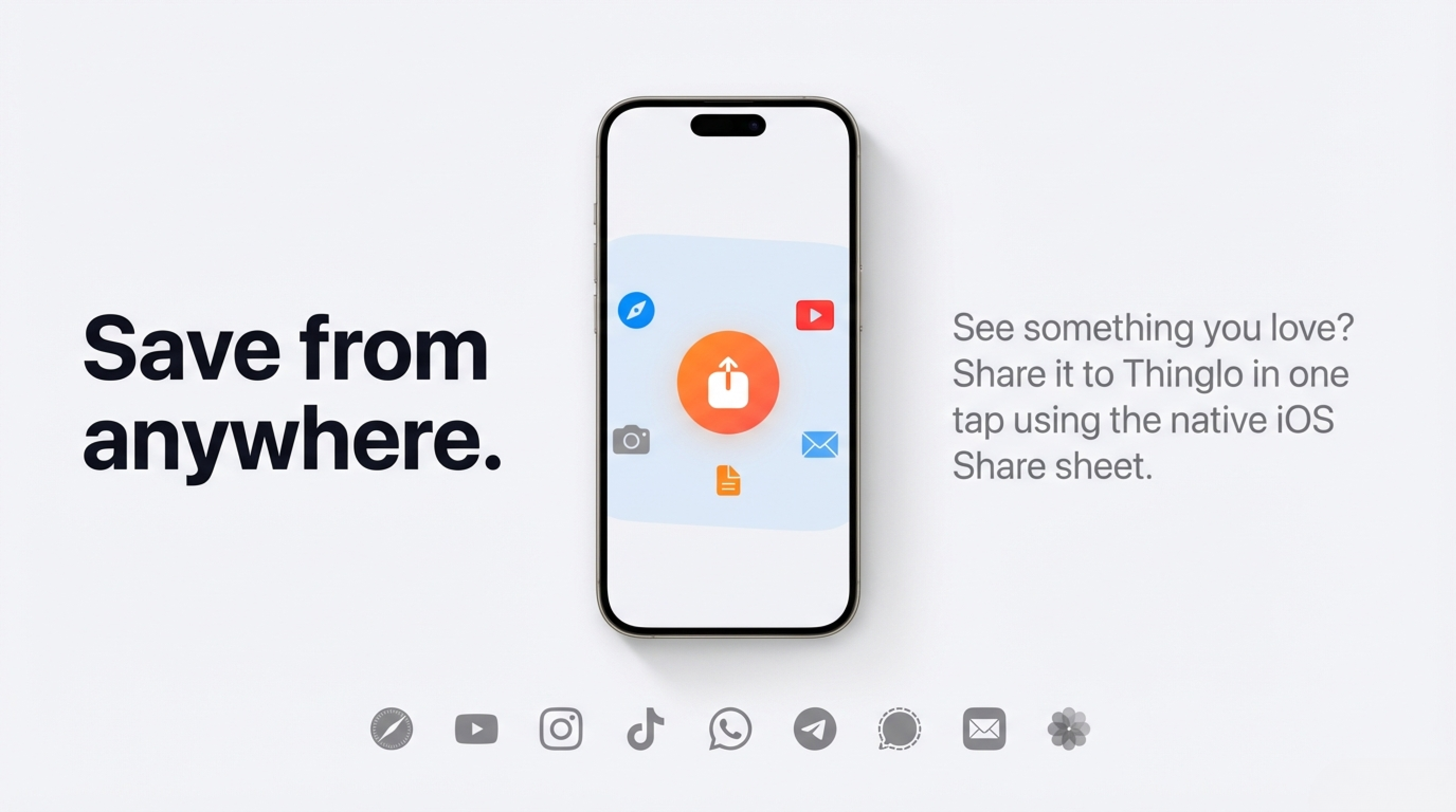 Thinglo — Save anything, lose nothing - Screenshot 4 showing product features and functionality