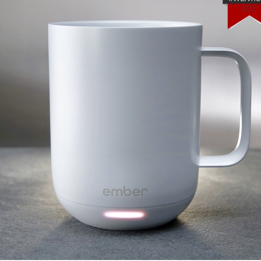 Temperature-controlled ceramic mug by Ember