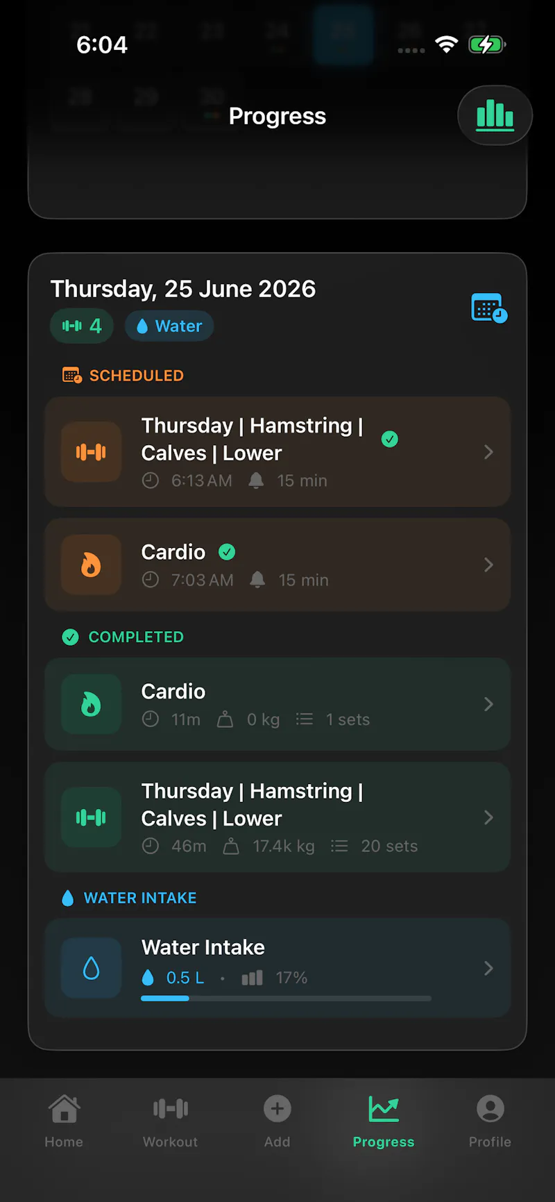 Iron Karnet workout app for Apple Watch  screenshot 2