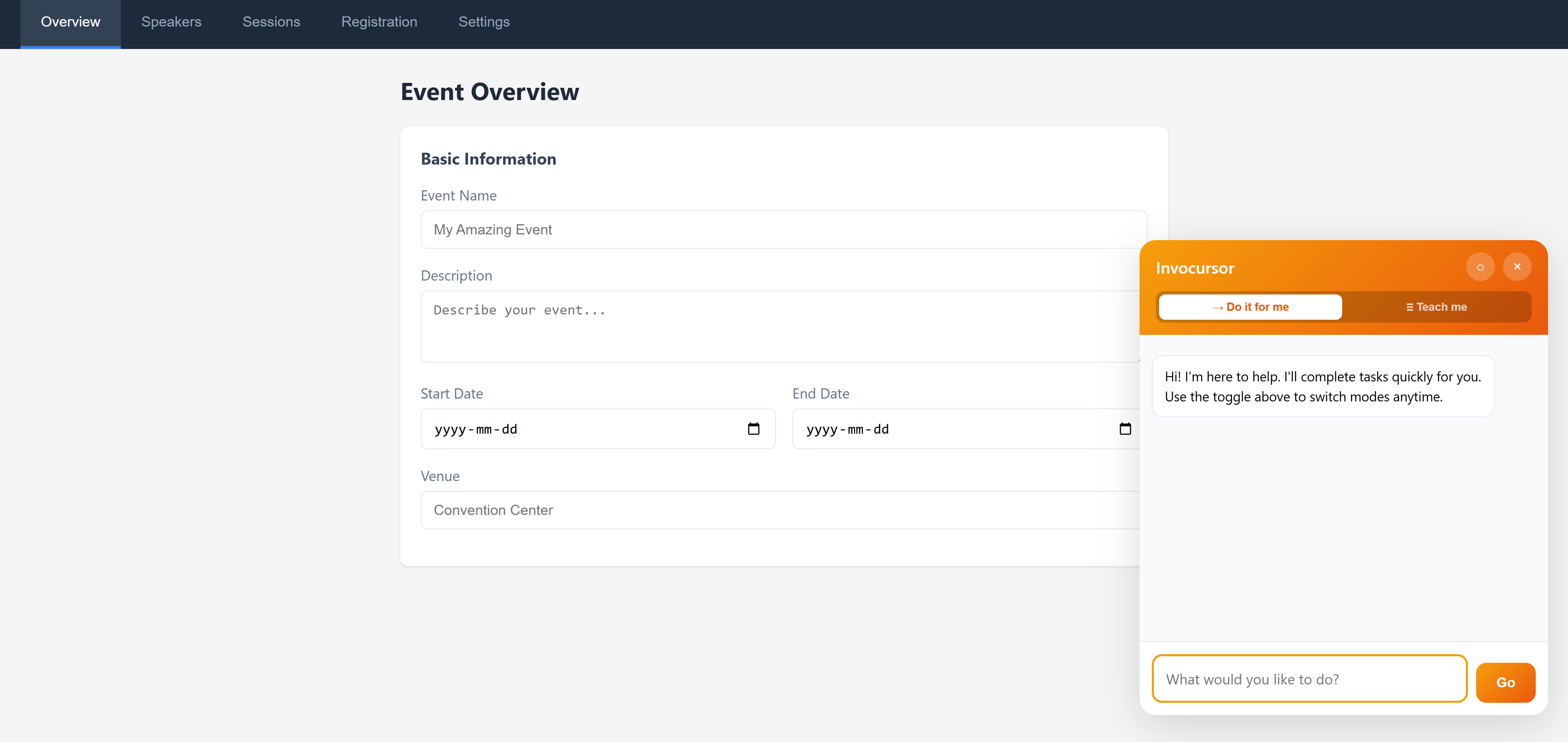 Invocursor - Main product screenshot demonstrating key features and user interface