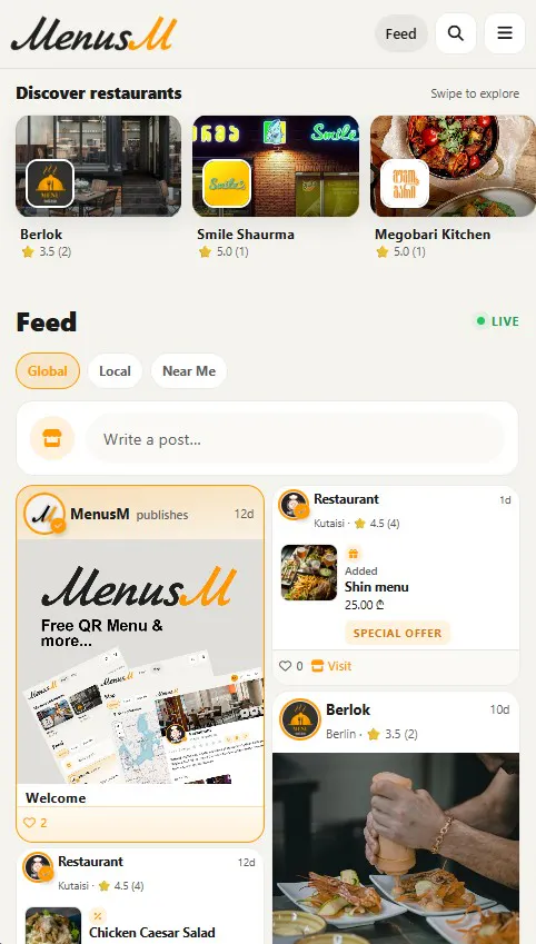 MenusM gallery image