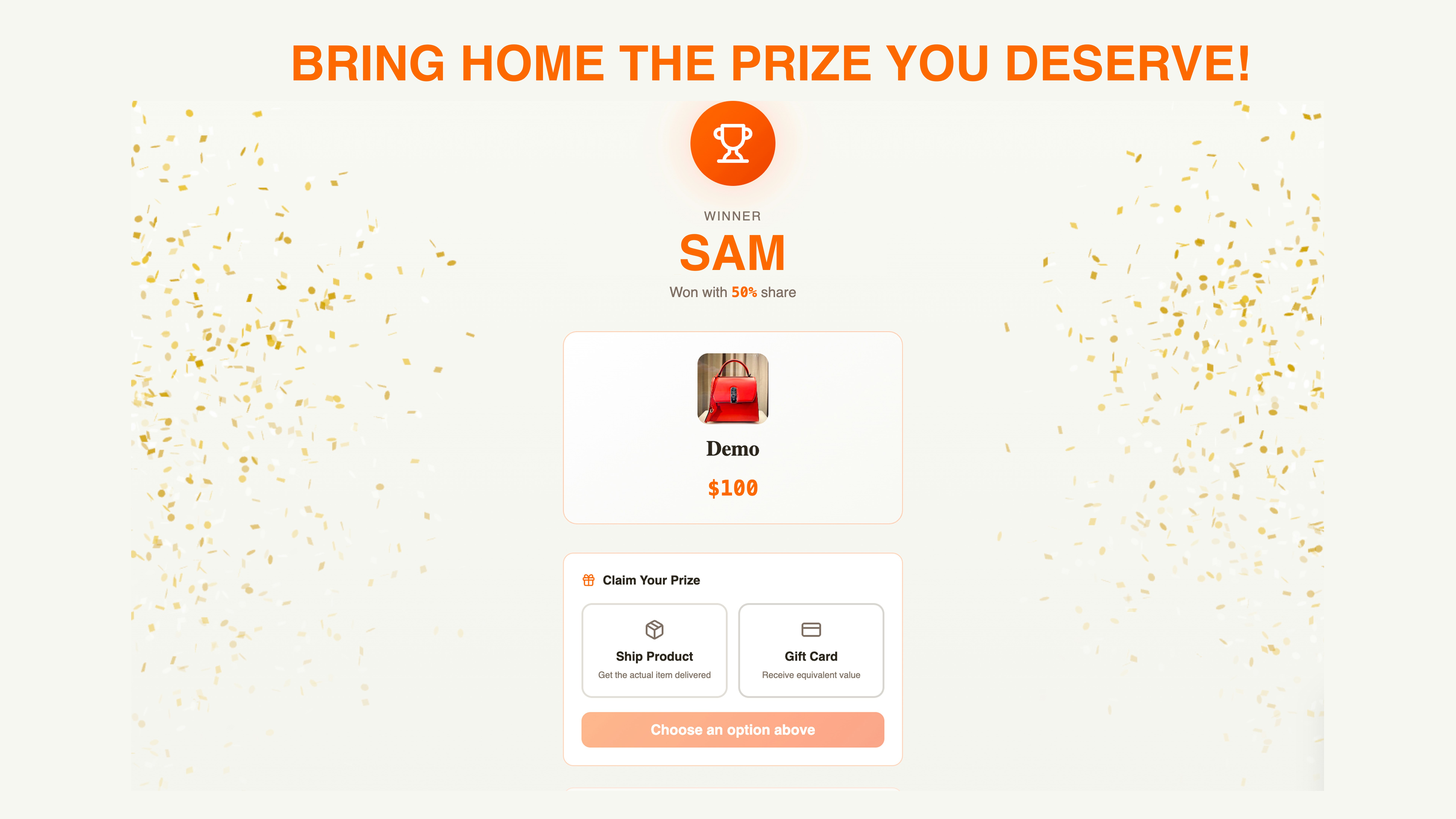 % Percent Auction — Win Luxury Products - Screenshot 3 showing product features and functionality