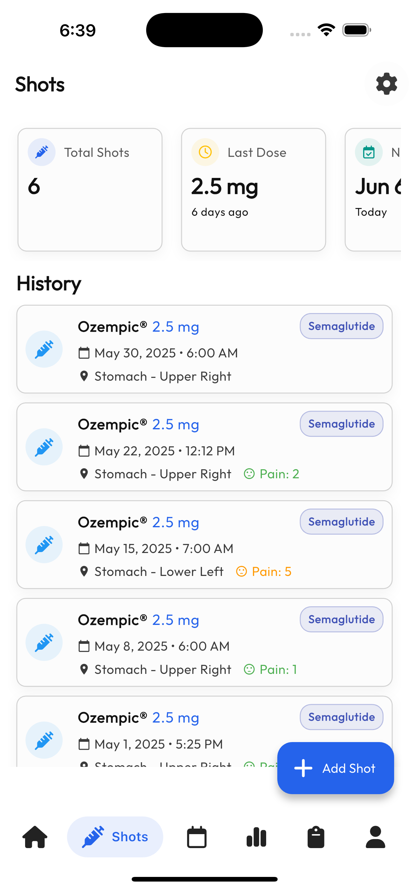 GLP1 Tracker - GLP1 Medication Tracking Log media 5
