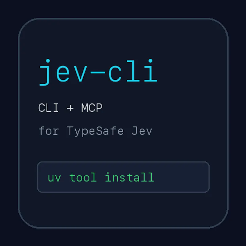 jev-cli screenshot 2