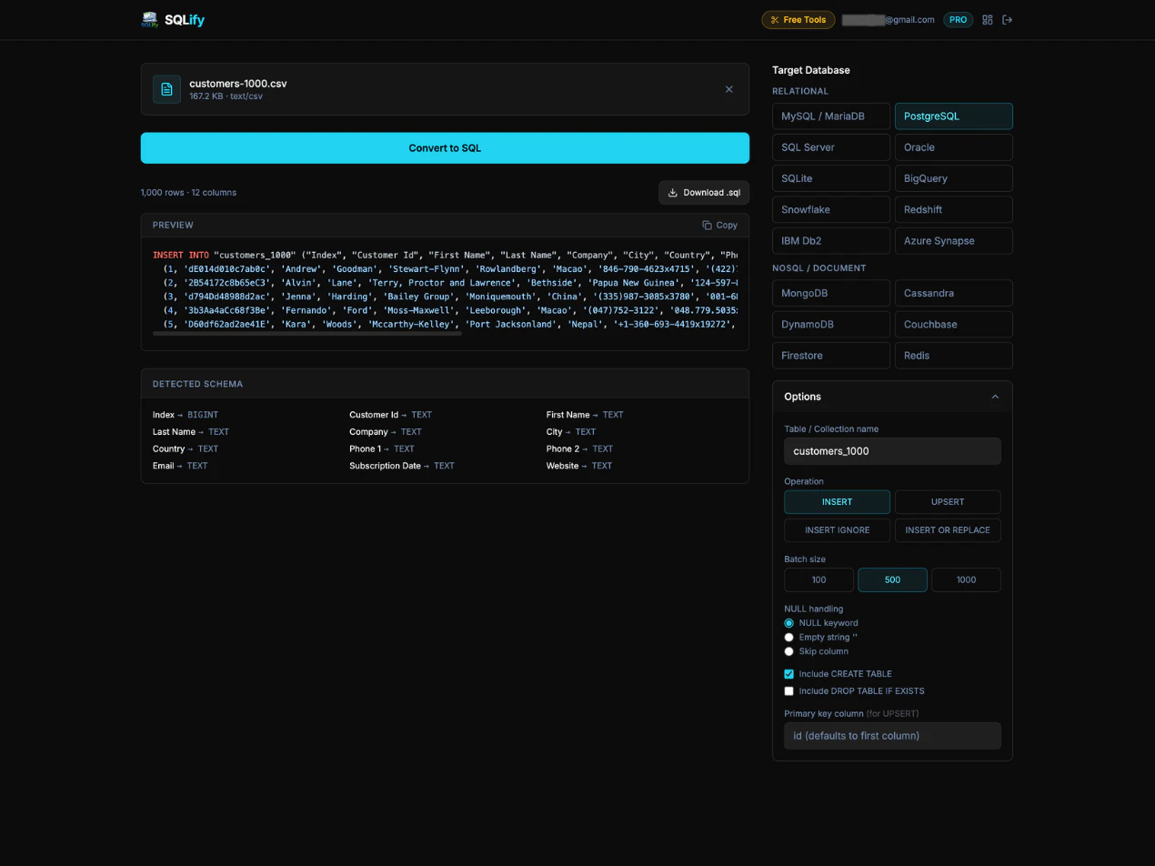 SQLify - tool which makes data jobs easy screenshot 3