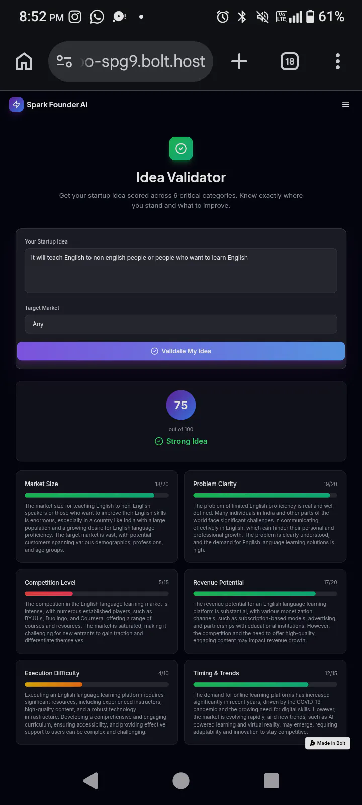 SPARK FOUNDER AI -YOUR CO FOUNDER  gallery image