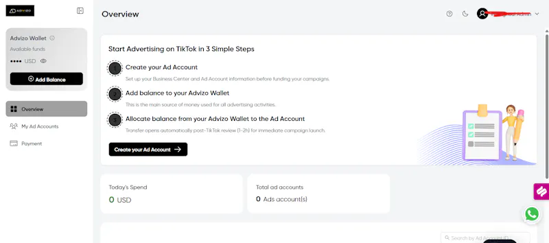 ADvizo | TikTok Agency Ad Accounts  screenshot 1