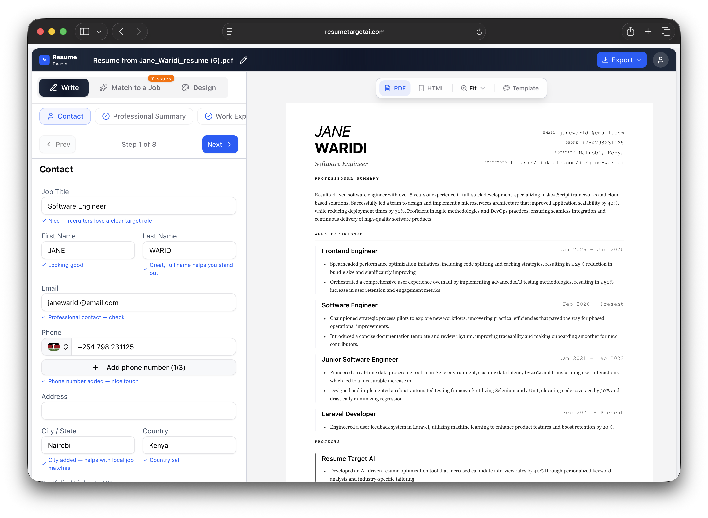 ResumeTarget AI gallery image