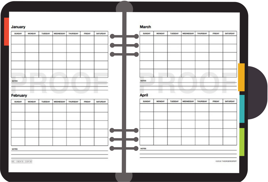 The Order Expert's Calendar Printables gallery image