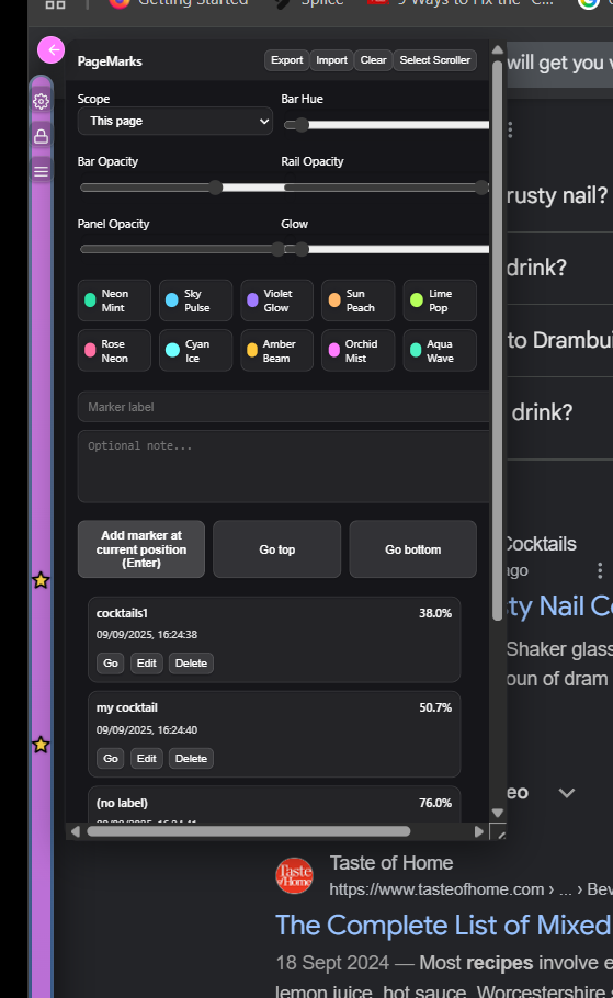 PageMarks - Screenshot 3 showing product features and functionality