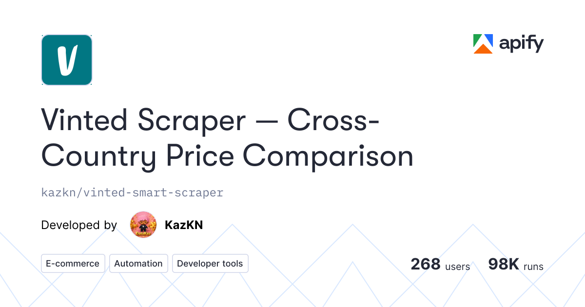 Vinted Smart Scraper gallery image