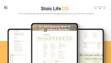 タスク管理と整理のための Stoic Life OS テンプレートを発見する