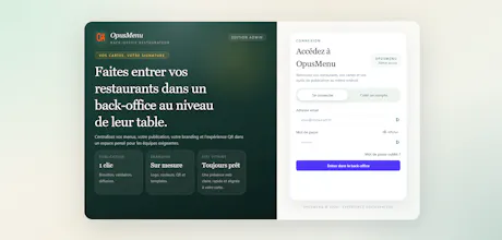OpusMenu gallery image