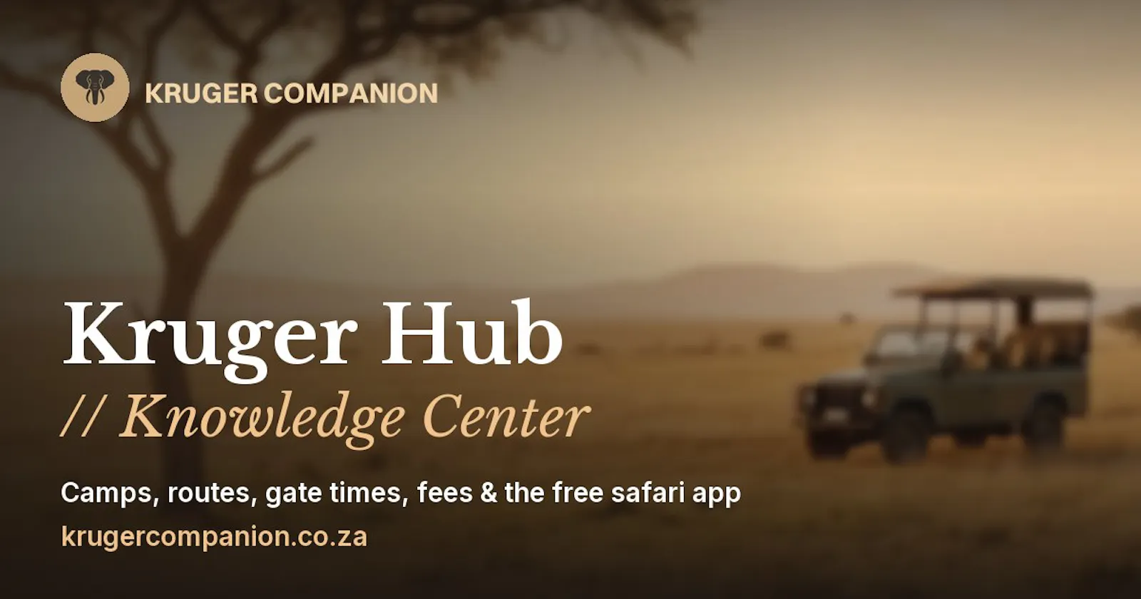 Kruger Companion Safari App & Hub screenshot 1