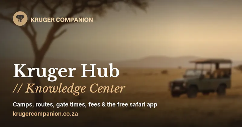 Kruger Companion Safari App & Hub screenshot 1